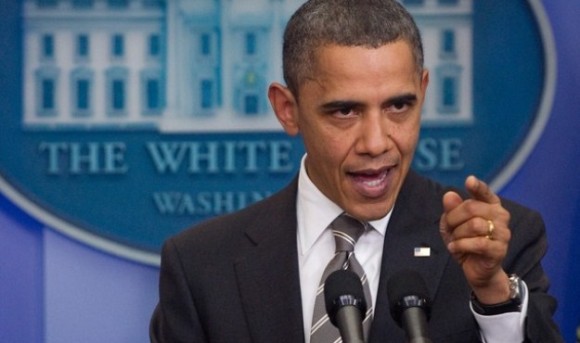 US President Barack Obama speaks during a press conference in the Brady Press Briefing Room at the White House in Washington, DC, December 7, 2010.  Obama vowed Tuesday to fight to overturn tax breaks for the wealthiest Americans in 2012, just a day after reaching a compromise with Republicans to extend the cuts for two years. AFP PHOTO / Saul LOEB (Photo credit should read SAUL LOEB/AFP/Getty Images)